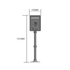 Traditional Irish Free standing postbox in pearl blue (H115)