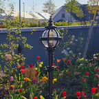 Victorian globe lantern in cast iron - 44mm inside diameter (LN203)