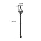 Victorian globe lamp post in cast iron 2.5m (H207)
