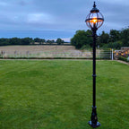 Victorian globe lamp post in cast iron 2.5m (H207)