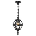 Victorian globe hanging light with chain 0.35m (H223)
