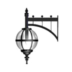 Victorian downturned globe wall light in cast iron 0.7m (H245)