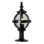 Victorian globe pier light in cast iron for flat pier caps 0.48m (H252)