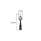 Victorian style globe pedestal light in cast iron 1.59m (H2813)