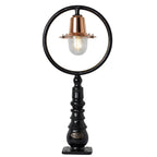 Copper railway style pedestal light in cast iron 0.75m (H309C)
