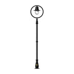 Classic railway style lamp post in cast iron and steel 2.73m (H316)