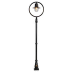 Classic railway style lamp post in cast iron and steel 2.73m (H316)