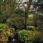 Classic railway style lamp post in cast iron and steel 2.43m (H317)