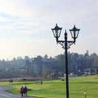 Victorian style large double headed lamp post 3.3m (H032)