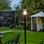 Georgian style lamp post in cast iron and steel 2.21m (H407)
