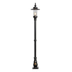 Georgian style lamp post in cast iron and steel 2.21m (H407)