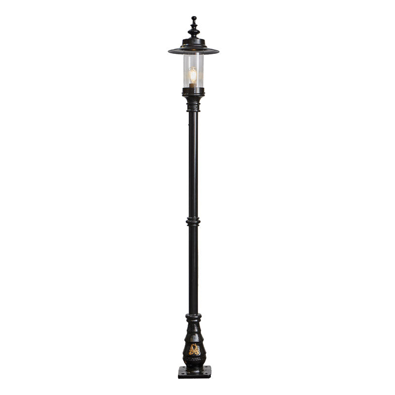 Georgian style lamp post in cast iron and steel 2.21m (H407)