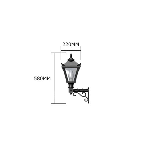 Victorian traditional wall light in grey display stock (H043)