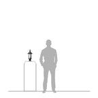 Georgian style pier light in cast iron and steel 0.39m (H454)