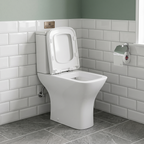 Venice Comfort Height Close Coupled Toilet with Cistern & Soft Close Seat - White