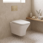 Venice Rimless Wall Hung Toilet with Soft Close Seat - White