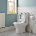 Palma Close Coupled Toilet with Cistern & Soft Close Seat - White