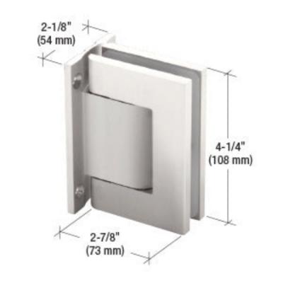 CRL Vernon Wall Mount Full Back Plate Hinge