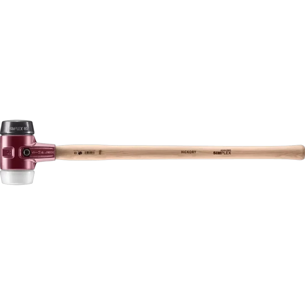 Halder Simplex soft-face sledge hammer, cast iron housing - Rubber composition / Superplastic