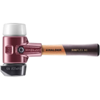 Halder Simplex soft-face mallet, cast iron housing - "Stand-Up" / Superplastic - Short Handle