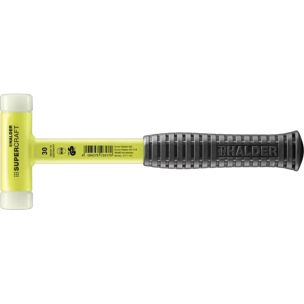 Halder Supercraft soft-face mallet, steel tube handle