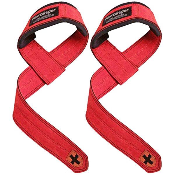 HARBINGER PADDED LEATHER LIFTING STRAPS