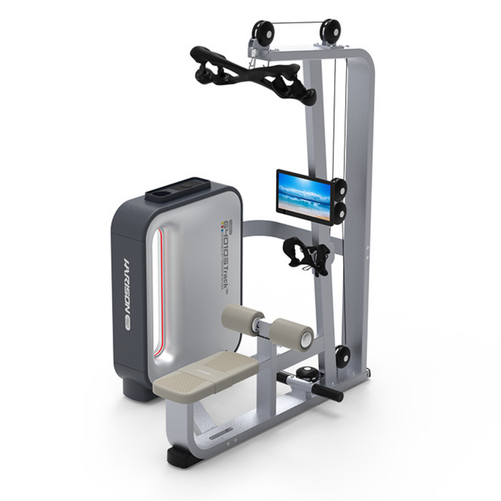 Harison Omega Series HR-G40105 Track Smart Digital Resistance Lat Pulldown and Seated Row - Dual Function