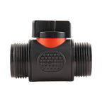 20mm MDPE Straight with In-Line BSPM Valve and Geka Type Connector