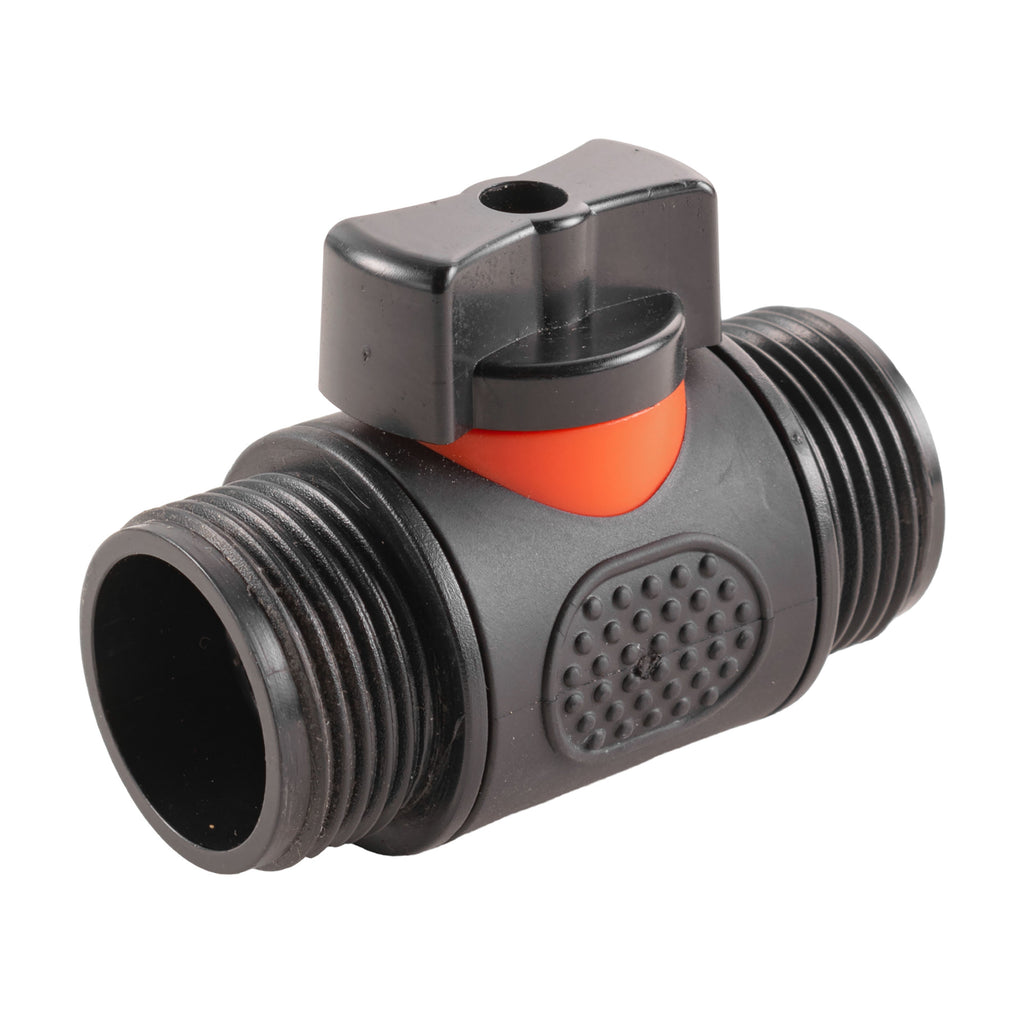 In-Line BSPM Valve with 2 x 19mm Brass Barb Connectors