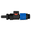 16mm Barbed Straight with BSPF-Quick Connect Valve & Hose Connector 3/4" BSPM