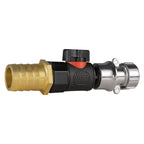 25mm Brass Barb with BSPF-Quick Connect Valve & Hose Connector Zinc