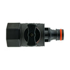 25mm Brass Barb with BSPF-Quick Connect Valve & Hose Connector Black