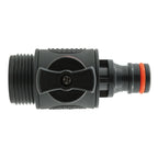 In Line Soft Touch Valve 3/4" BSPM to Male Black