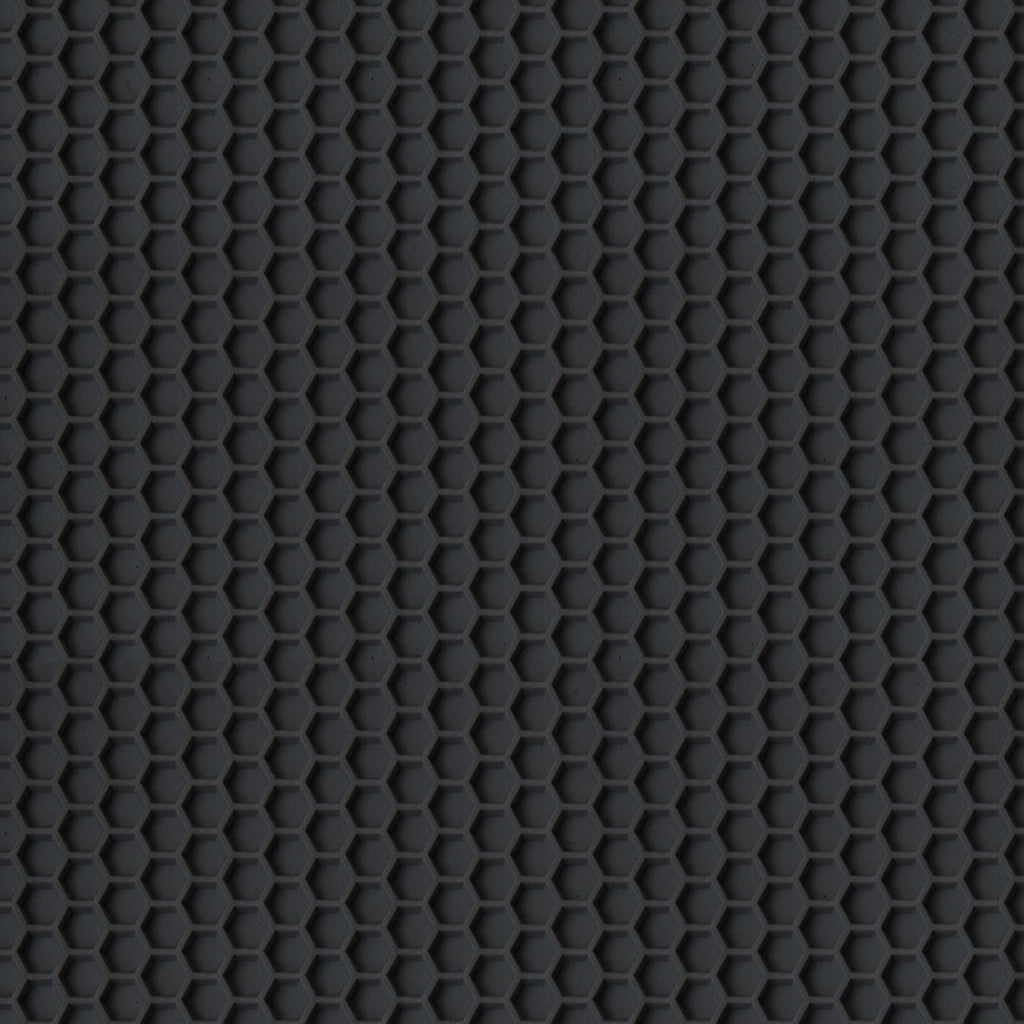 Hex PVC Rubber Mats - Black 1.5m Wide - Sold By The Metre