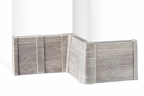 PVC Skirting Board Cable Cover 75 MM x 2500 MM Length Flexible Edge Wood Effect Profile Hi Line