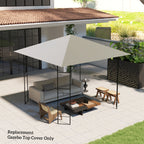 3 x 3m Gazebo Replacement Cover with Drain Holes, Grey