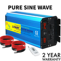 4000W 8000W Pure Sine Wave DC 12V To AC 240V Caravan Camping Power Inverter