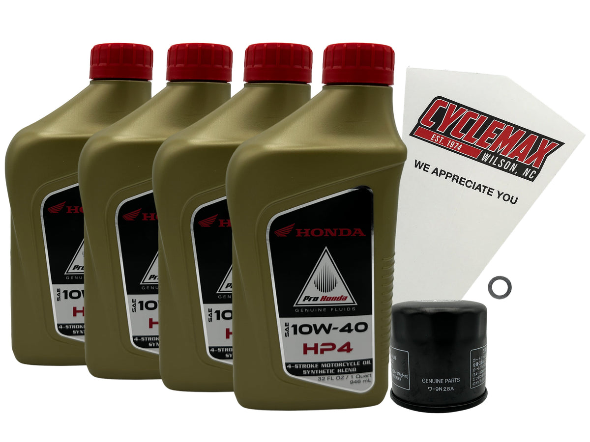 Honda HP4 Semi-Synthetic Oil Change Kit for 2018-2025 CB1000R