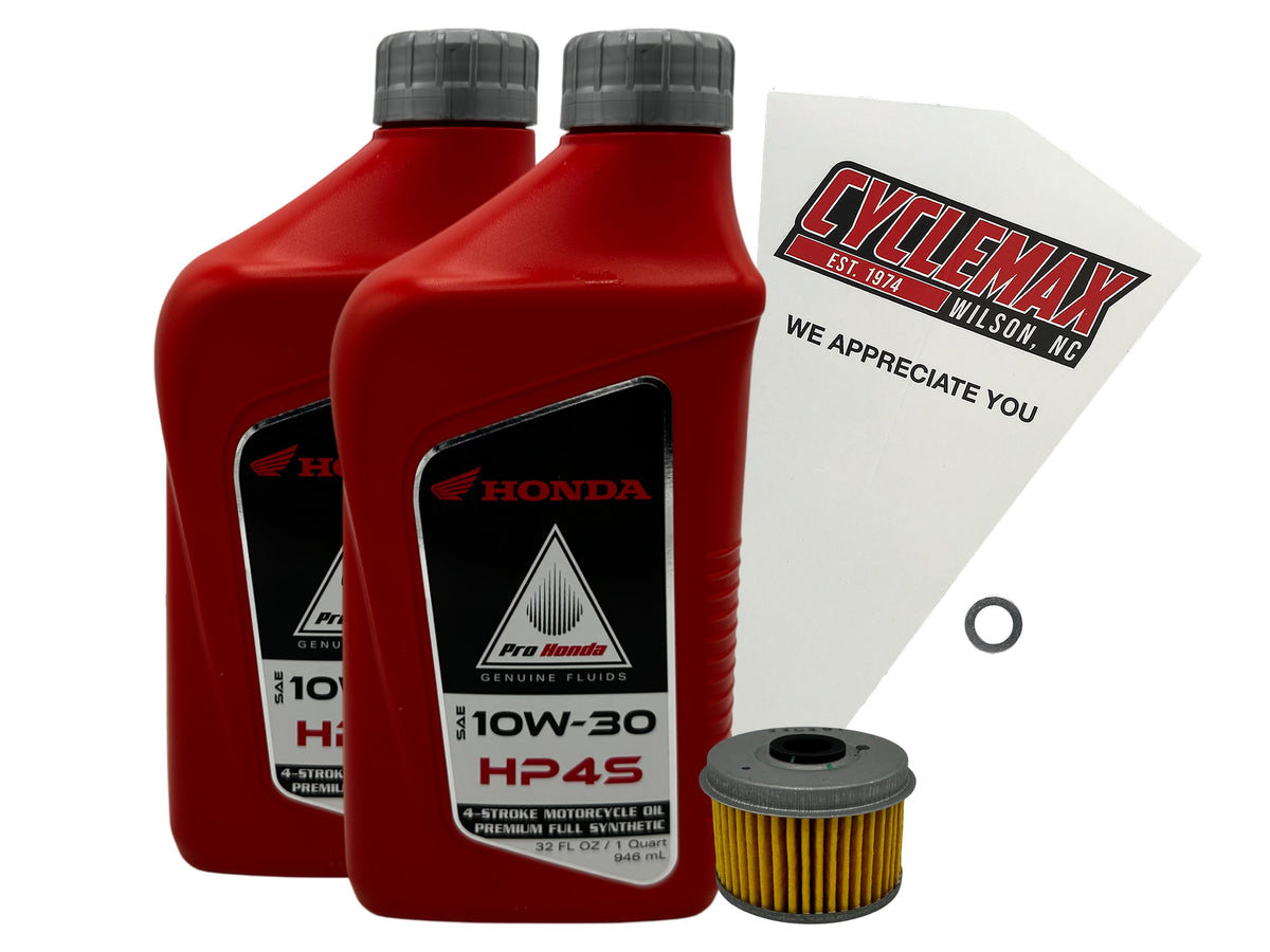 Honda HP4S Full Synthetic Oil Change Kit for 2018-2025 CB300R