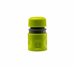 IBC 2” S60X6 Cap with Threaded Hose Fitting, Double Male and Hose Connector Lime