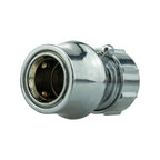 25mm Brass Barb with BSPF-Quick Connect Valve & Hose Connector Zinc