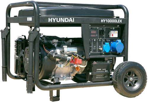 Generator | Hyundai | 10kVA Electric Start LRT Wheels