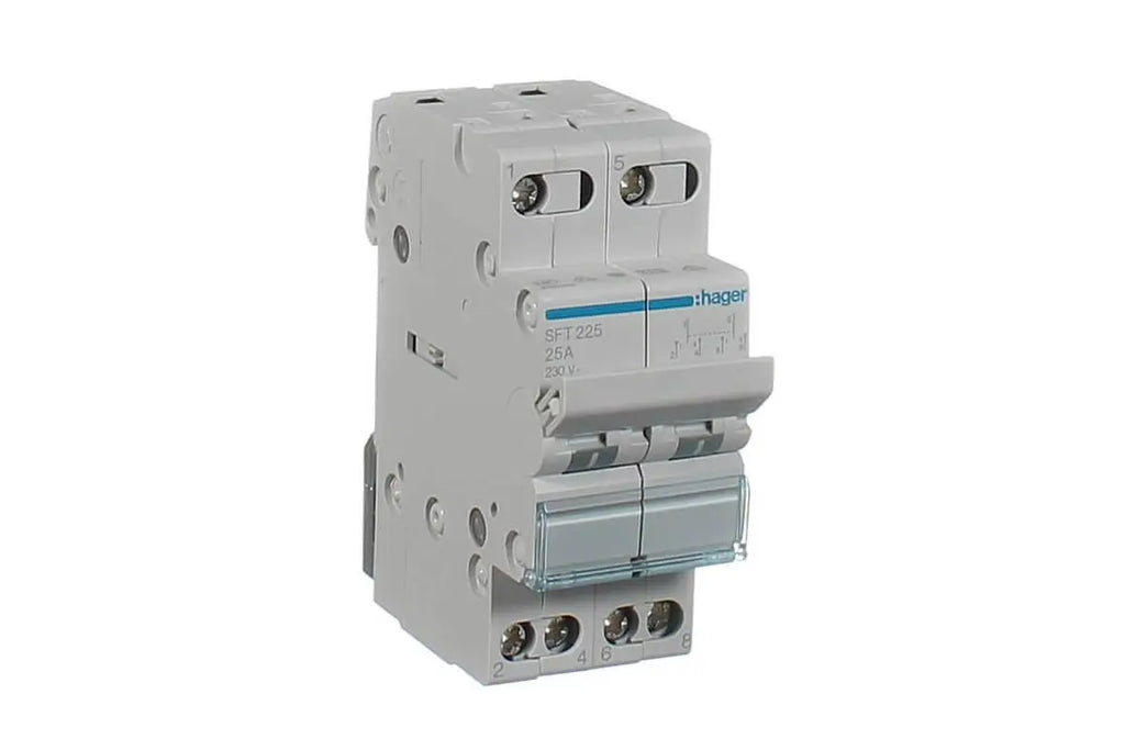Hager 2 Pole 40 Amp Generator Changeover Switch