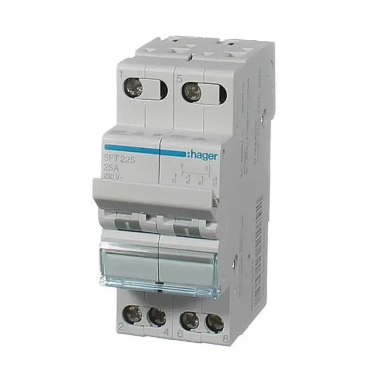 Hager 2 Pole 40 Amp Generator Changeover Switch