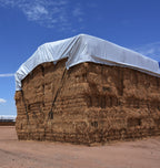 Hay Tarp Cover with Hand Straps 16 Mil Black White Extra Heavy Duty Poly(QuickShip 3 Days)