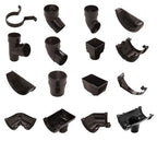 Gutter and Downpipe - Black Round