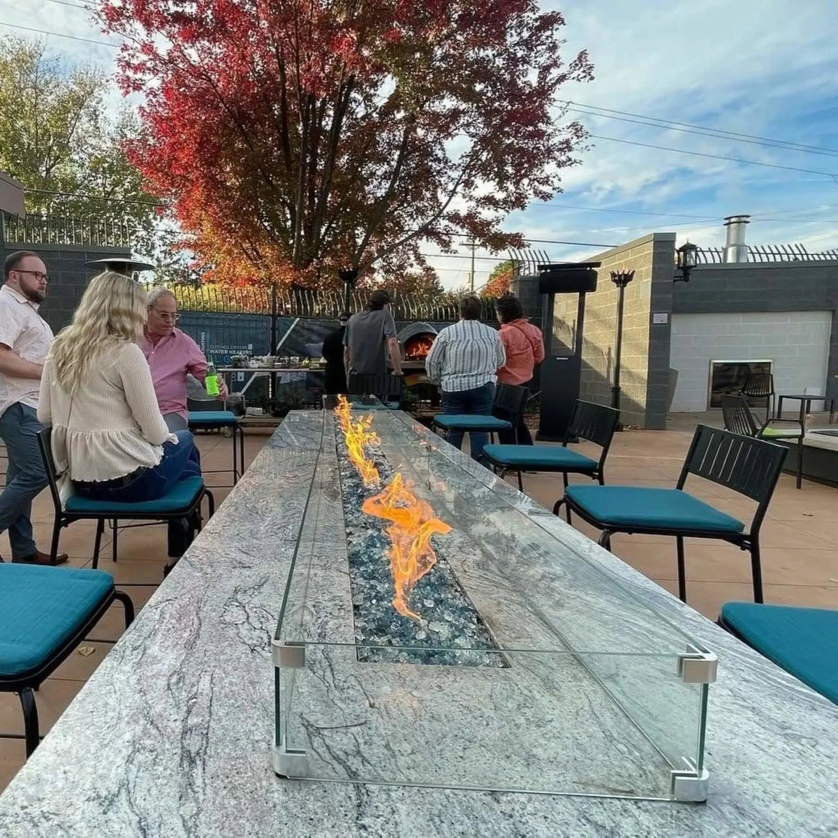 HPC Fire Linear Torpedo Flat Fire Pit Kit (Hi/Lo Electronic Ignition)