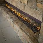 HPC Fire Linear Flat Interlink Torpedo Fire Pit Kit (On/Off Electronic Ignition)
