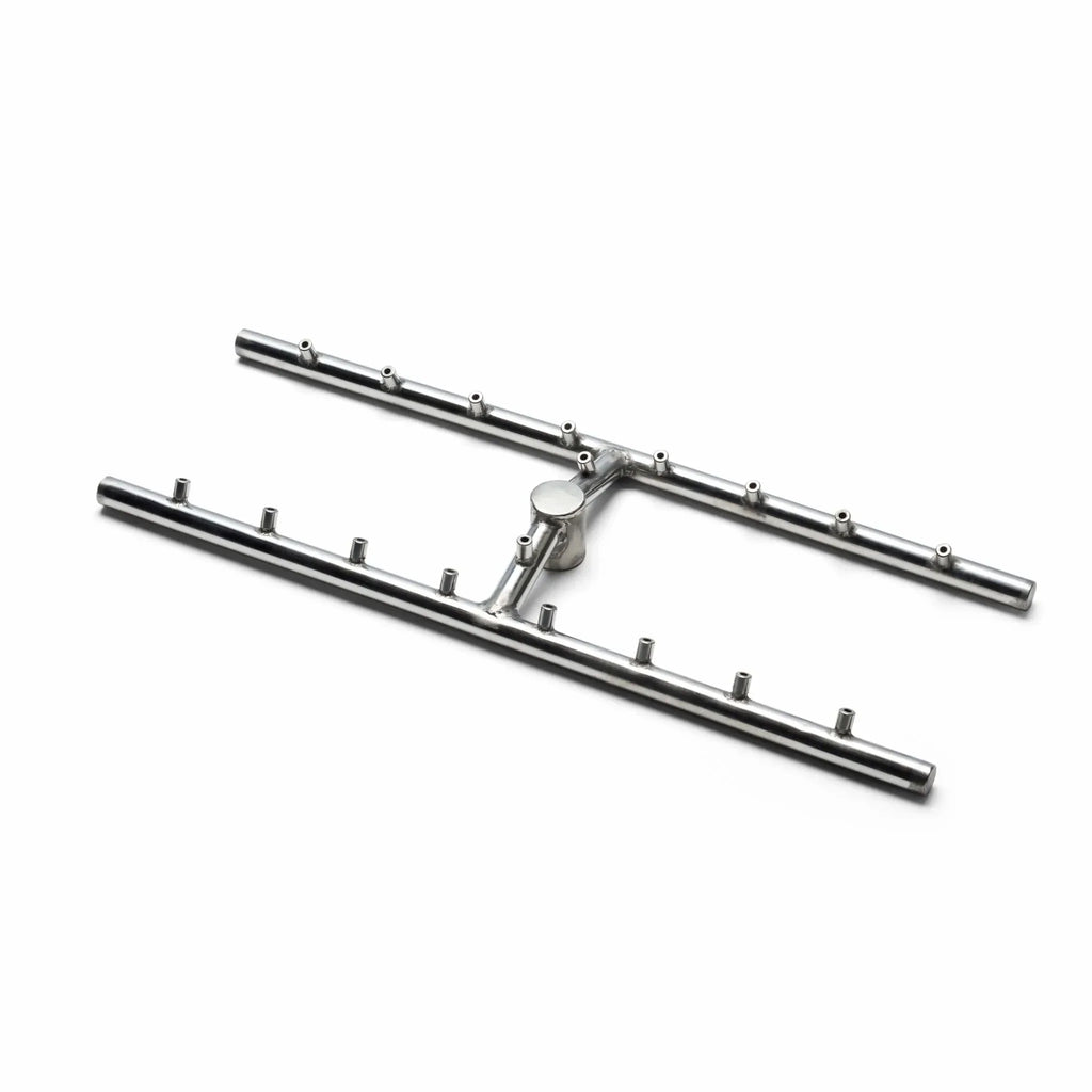 HPC Fire Rectangle Flat Fire Pit H-Burner Kit (On/Off Electronic Ignition)