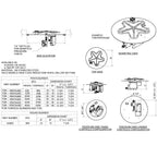 HPC Fire Round Flat Fire Pit Burner Kit (Hi/Lo Electronic Ignition)